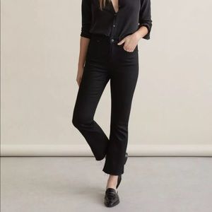Everlane Kick Flare Black 31 11/12 Denim Crop